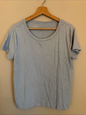 J. Crew Light Blue Short Sleeve Crew Neck Tee